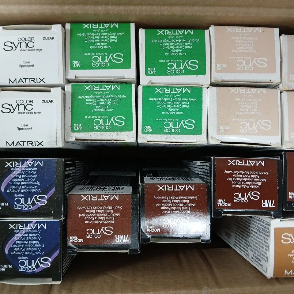BOX OF APPROXIMATELY 20 ASSORTED MATRIX SO COLOUR SYNC PRODUCTS