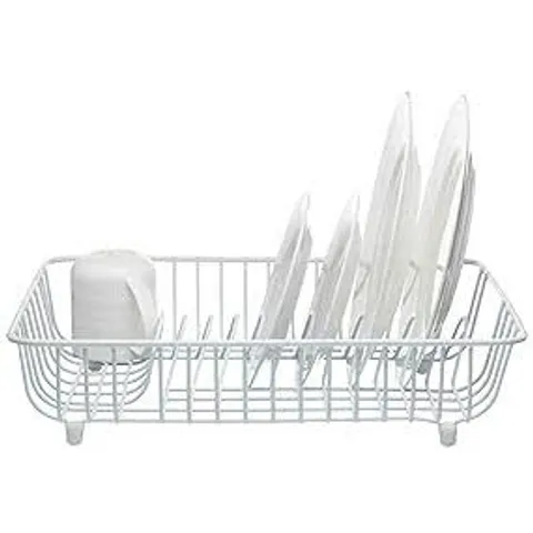 BOXED KITCHEN CRAFT ANTI-SCRATCH DISH DRAINER - WHITE