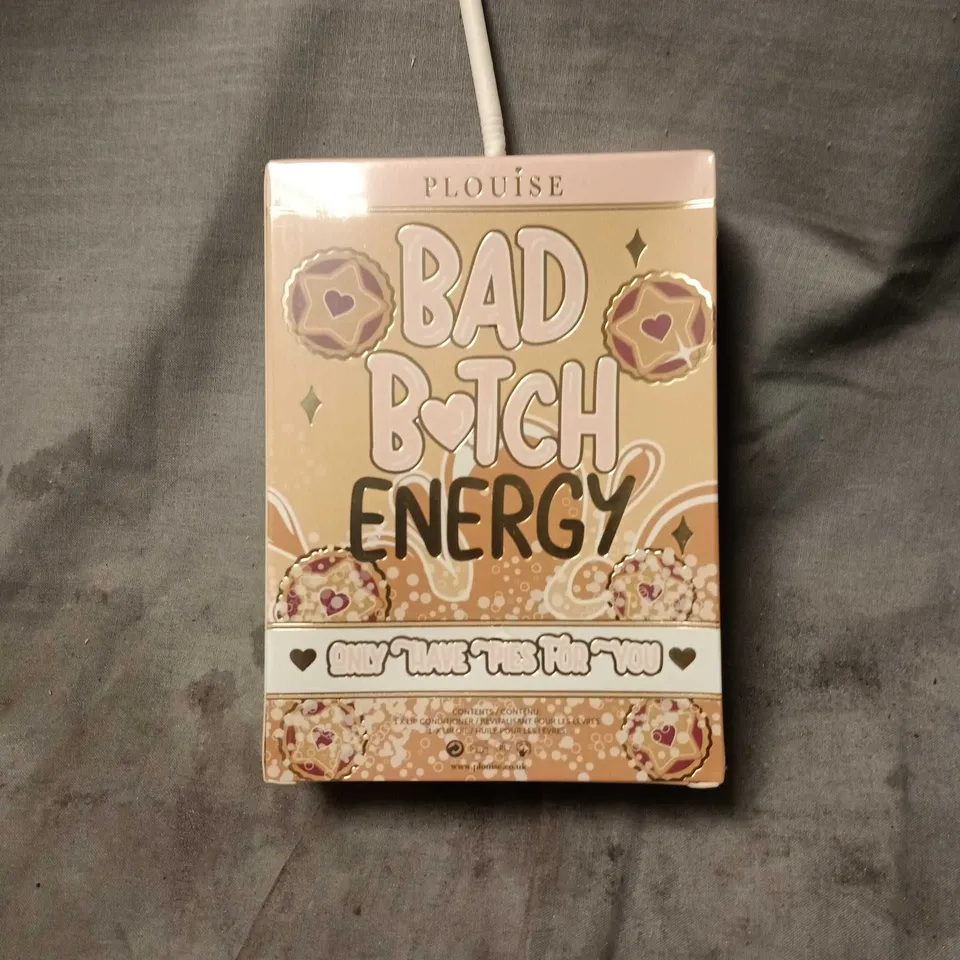 PLOUISE BAD BITCH ENERGY SET MINCE PIE. 1 LIP CONDITIONER, 1 LIP OIL. BOXED, SEALED