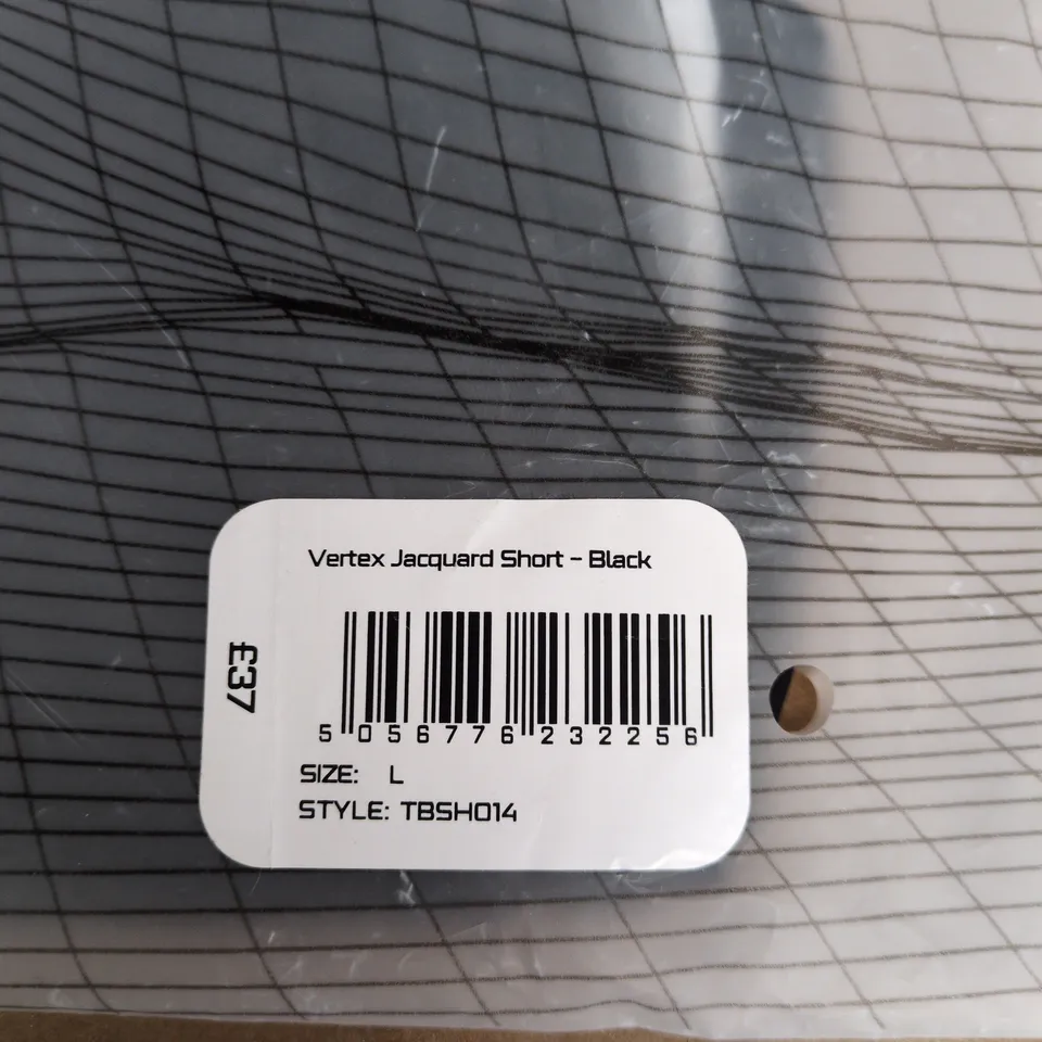 TRAILBERG VERTEX JACQUARD SHORT - BLACK, SIZE L