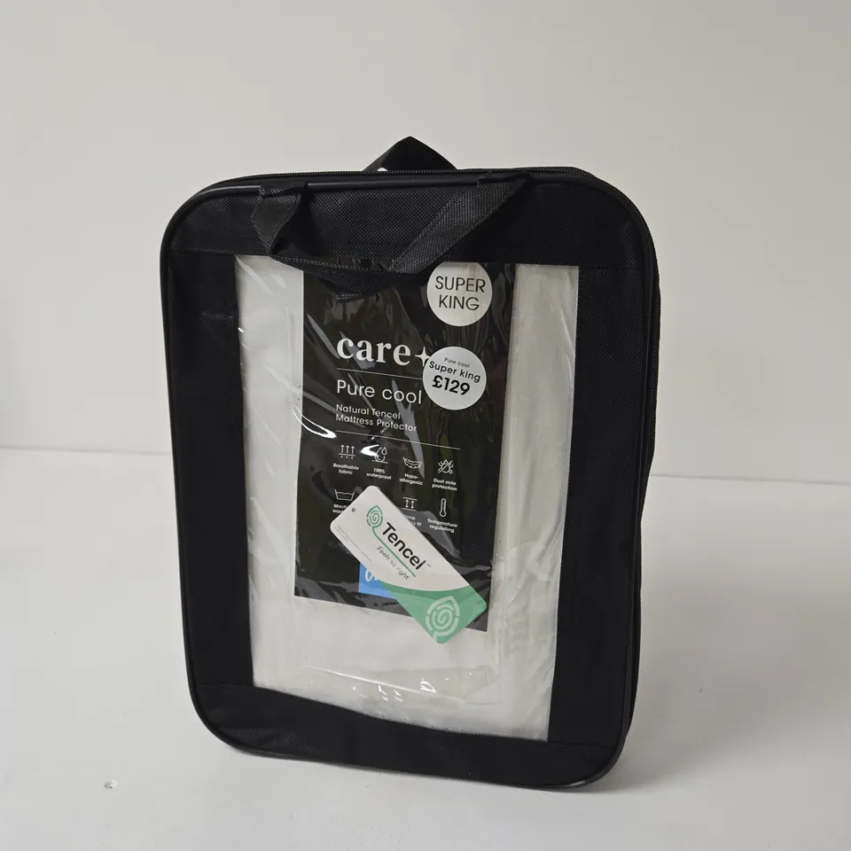 Care Pure Cool Mattress Protector – Super King, Natural Tencel, in carry case