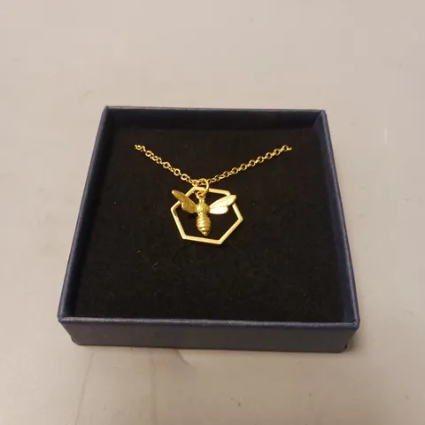LUCENT STUDIOS BEE PENDANT NECKLACE 