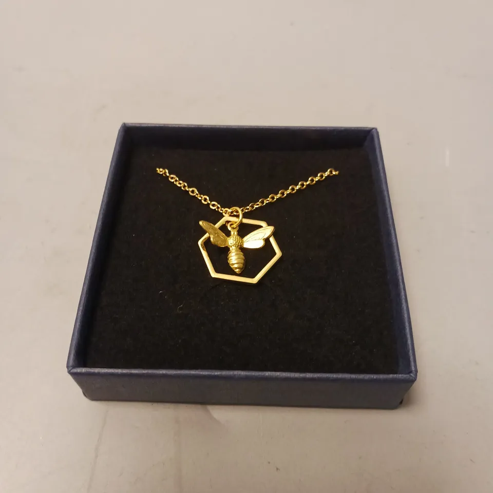 LUCENT STUDIOS BEE PENDANT NECKLACE