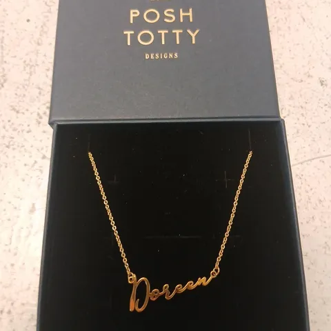 POSH TOTTY DESIGNS MAKE IT PERSONAL SCRIPT NAME NECKLACE STERLING SILVER