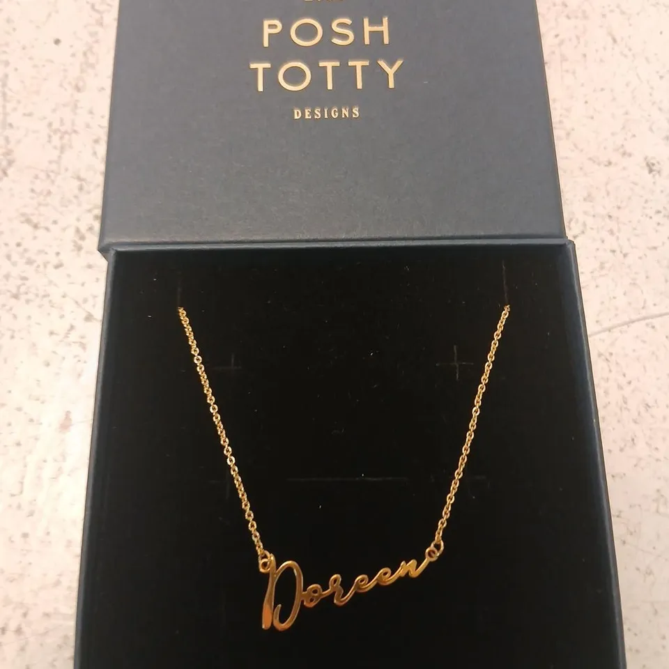 POSH TOTTY DESIGNS MAKE IT PERSONAL SCRIPT NAME NECKLACE STERLING SILVER