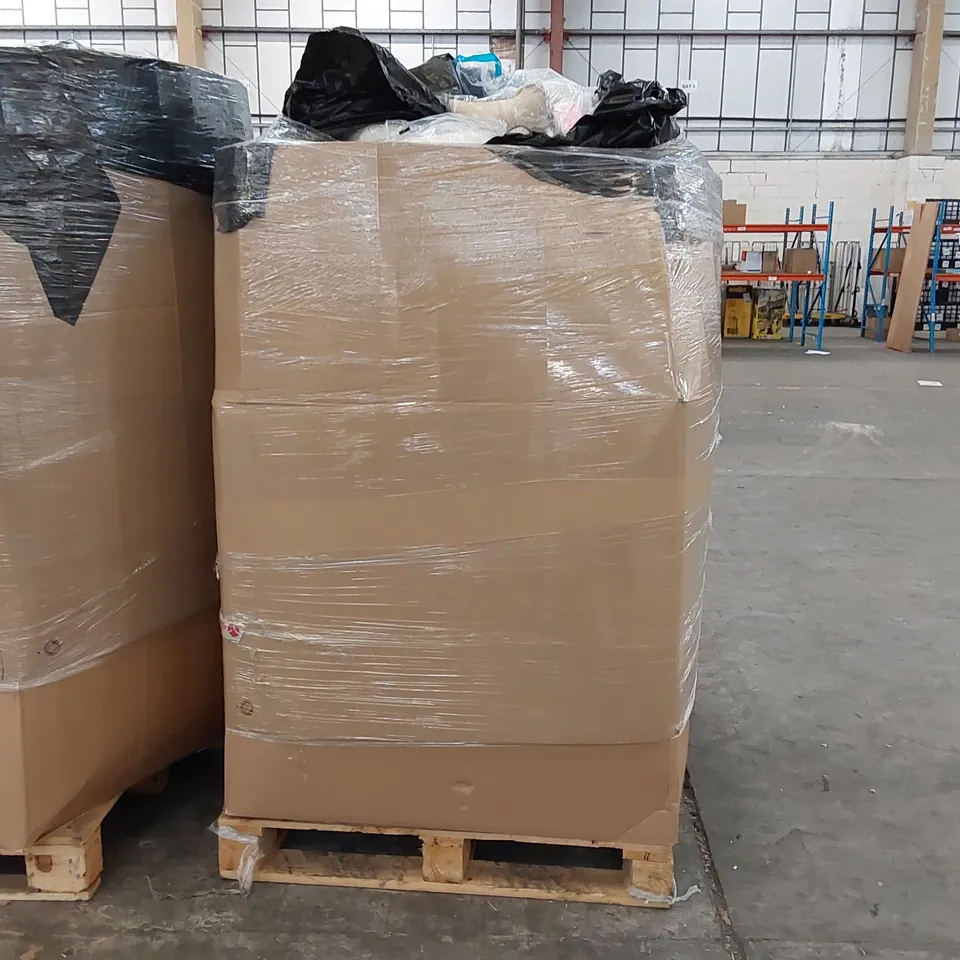 PALLET OF ASSORTED BEDROOM AND COMFORT BASED PRODUCTS TO INCLUDE; PILLOWS, SUPPORT SEAT CUSHIONS AND SIMILARLY RELATED GOODS
