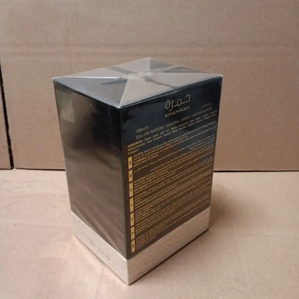 BOXED AND SEALED  KHAMRAH LATTAFA EAU DE PARFUM 100ML