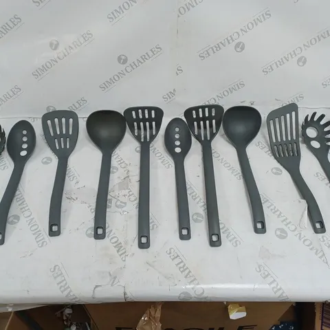 11 GREY KITCHEN UTENSILS UNBOXED