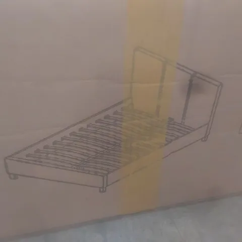 BOXED JULIAN BOWEN RIALTO 150cm BED FRAME - OATMEAL (2 BOXES)