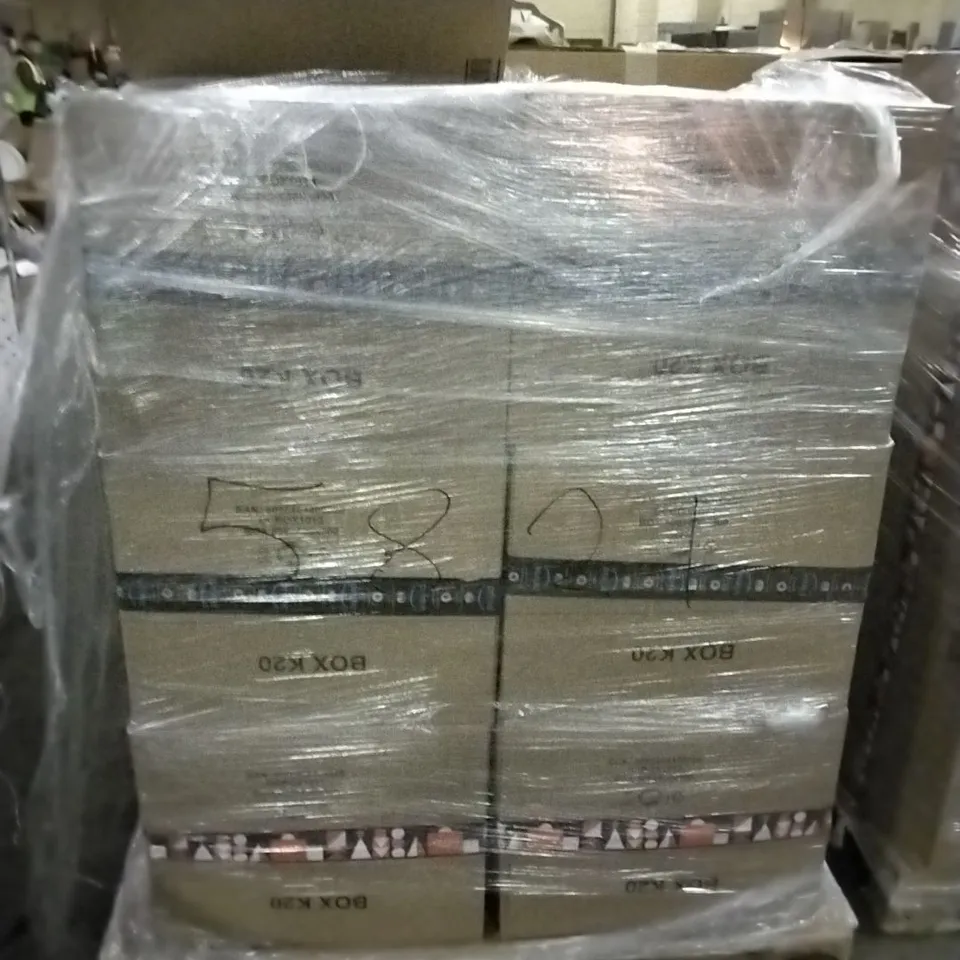 PALLET OF ASSORTED ITEMS INCLUDING LED METEOR LIGHT, CHRISTMAS DECORATIONS, MINI BUTTERFLY HAIR CLIPS, 8PK HAIR PINS, OVERSIZE FRAME CLIP  