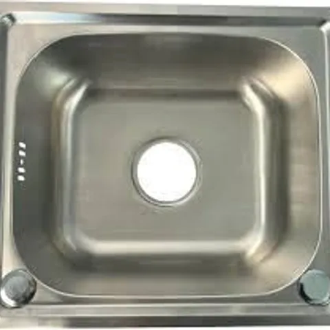 BOXED OYPLA BRUSHED STAINLESS STEEL TOP MOUNT KITCHEN BOWL SINK