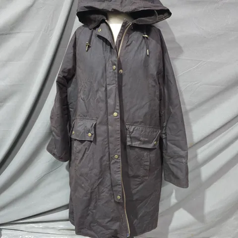 BARBOUR WILLOWS WAX JACKET IN BROWN - UK 14