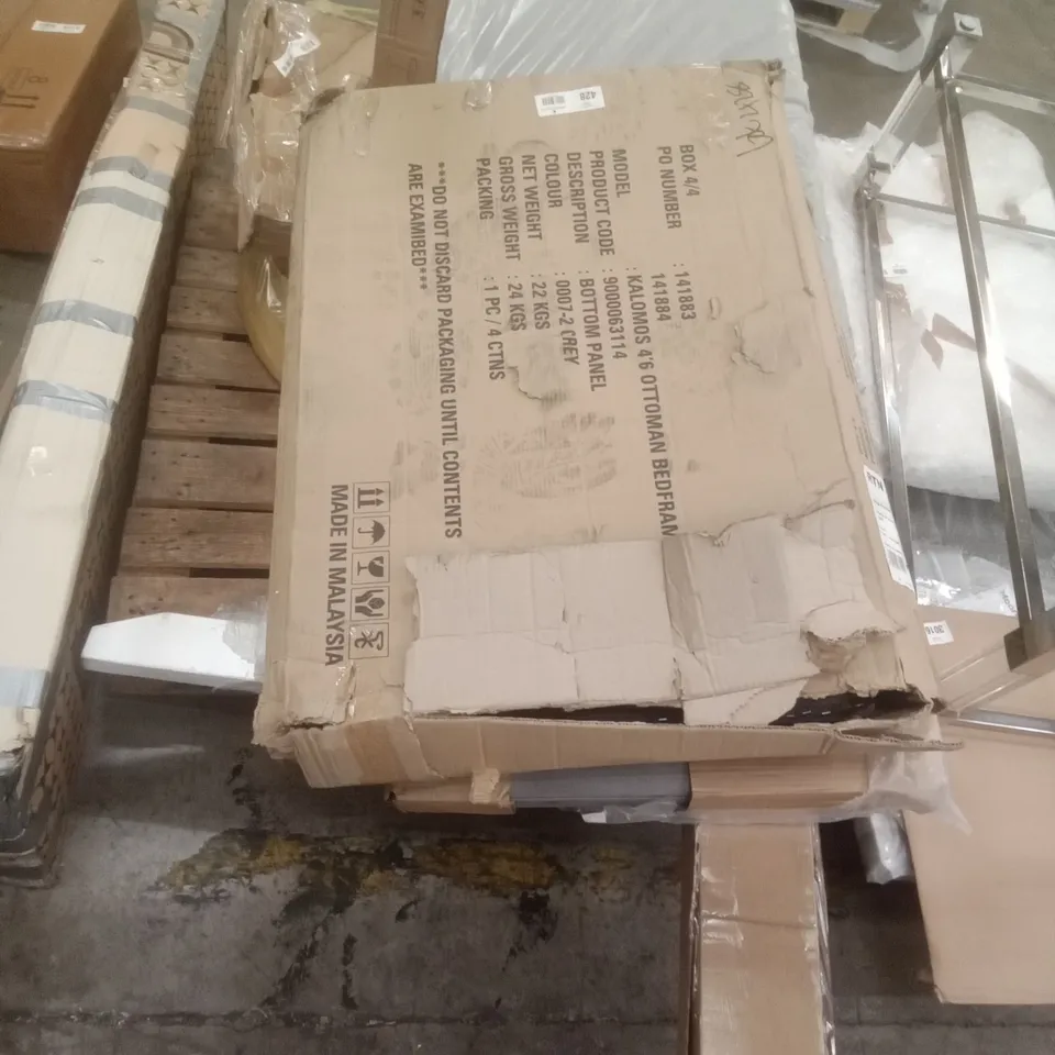 PALLET OF ASSORTED FURNITURE PARTS 