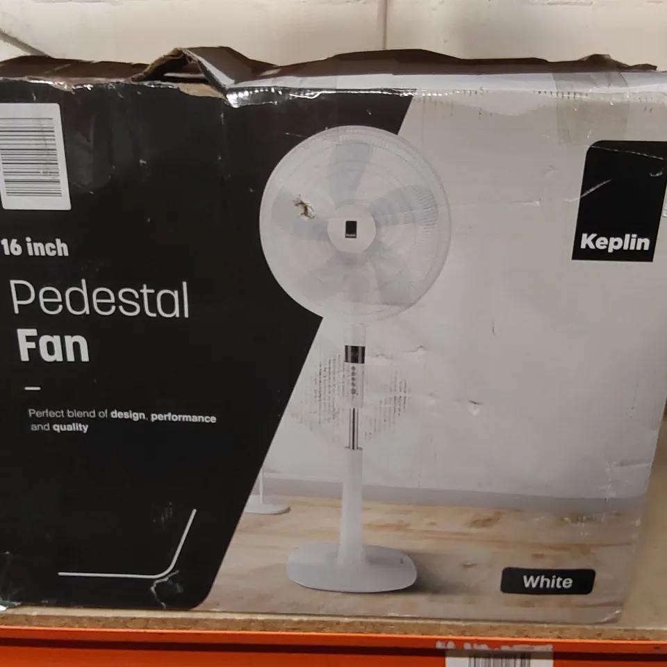 BOXED KEPLIN 16 INCH PEDESTAL FAN 