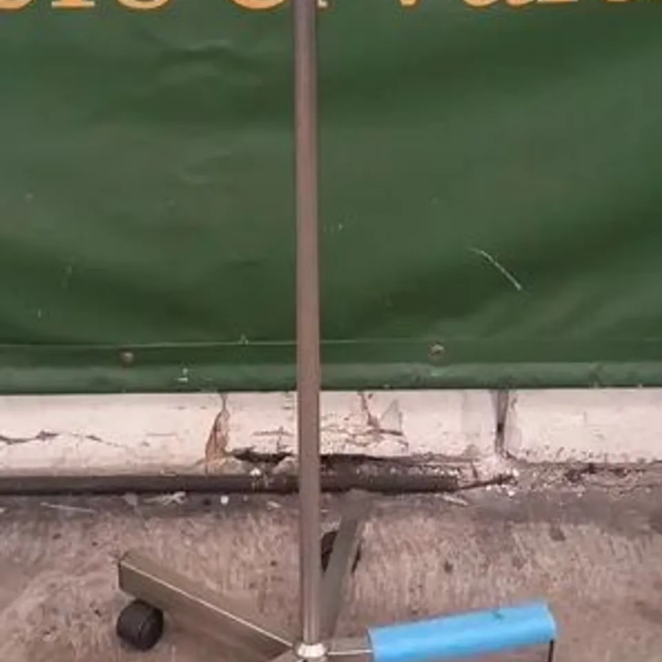 PALLET OF APPROXIMATELY 16 ASSORTED STAINLESS STEEL DRIP STANDS ON WHEELS