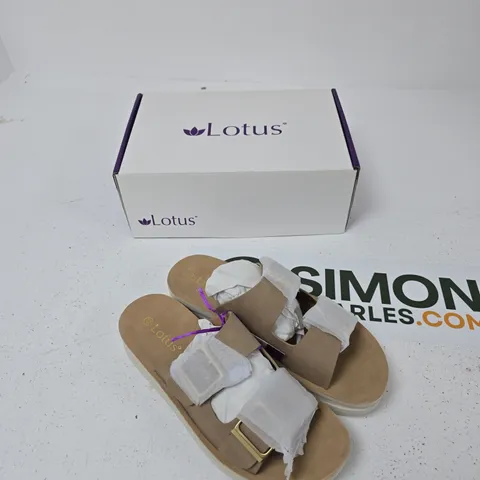 LOTUS VOLOS NATURAL SANDALS – WOMEN'S UK 7 (EU 40)
