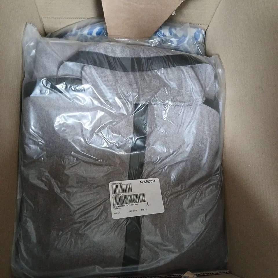 BOX OF ASSORTED CLOTHING IN DIFFERENT SIZE AND COLOURS 