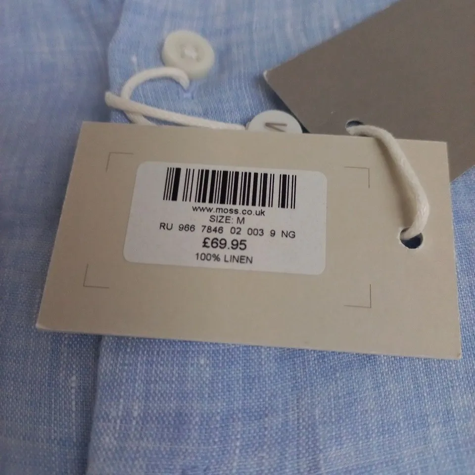 MOSS LINEN SHIRT - LIGHT BLUE, SIZE M