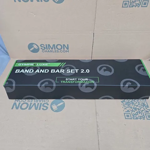 GYMPROLUXE BAND AND BAR SET 2.0 FITNESS BOXED