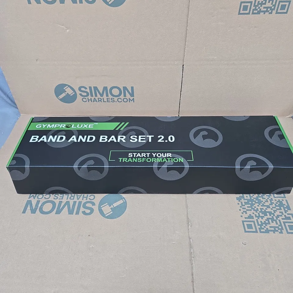 GYMPROLUXE BAND AND BAR SET 2.0 FITNESS BOXED