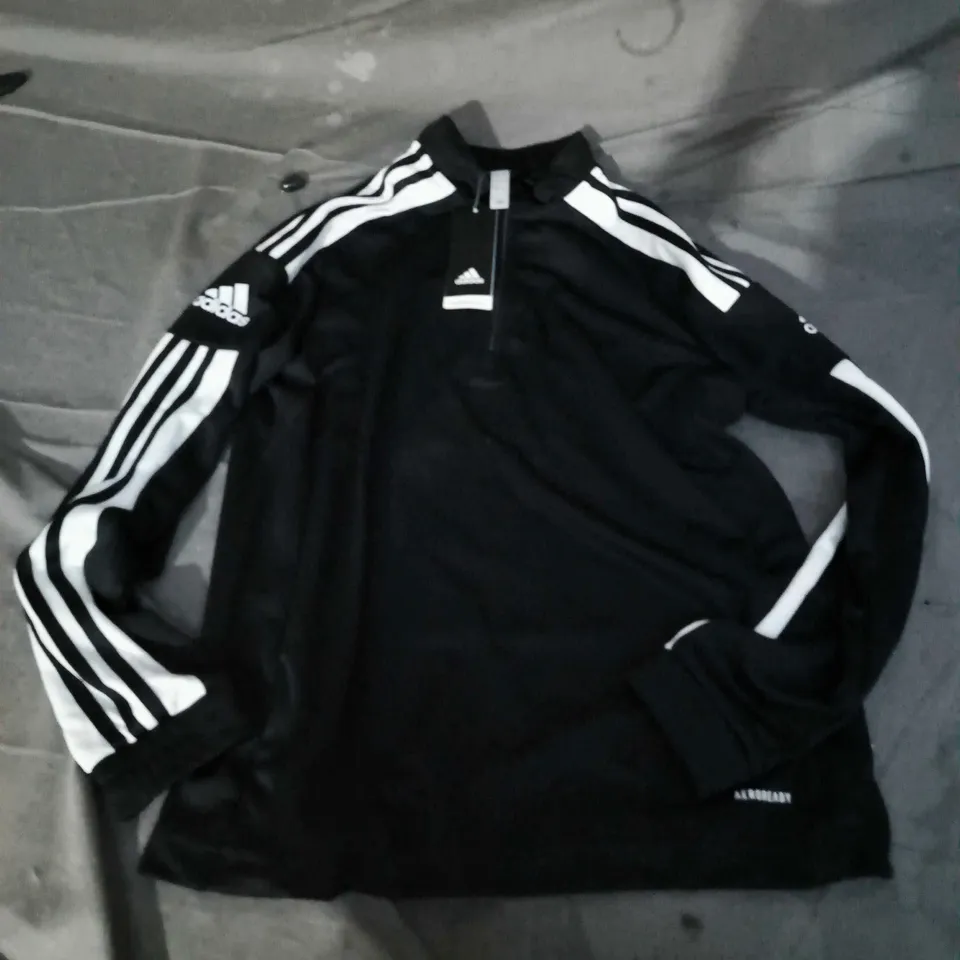 ADIDAS TRACKSUIT TOP IN BLACK - UK 13/14