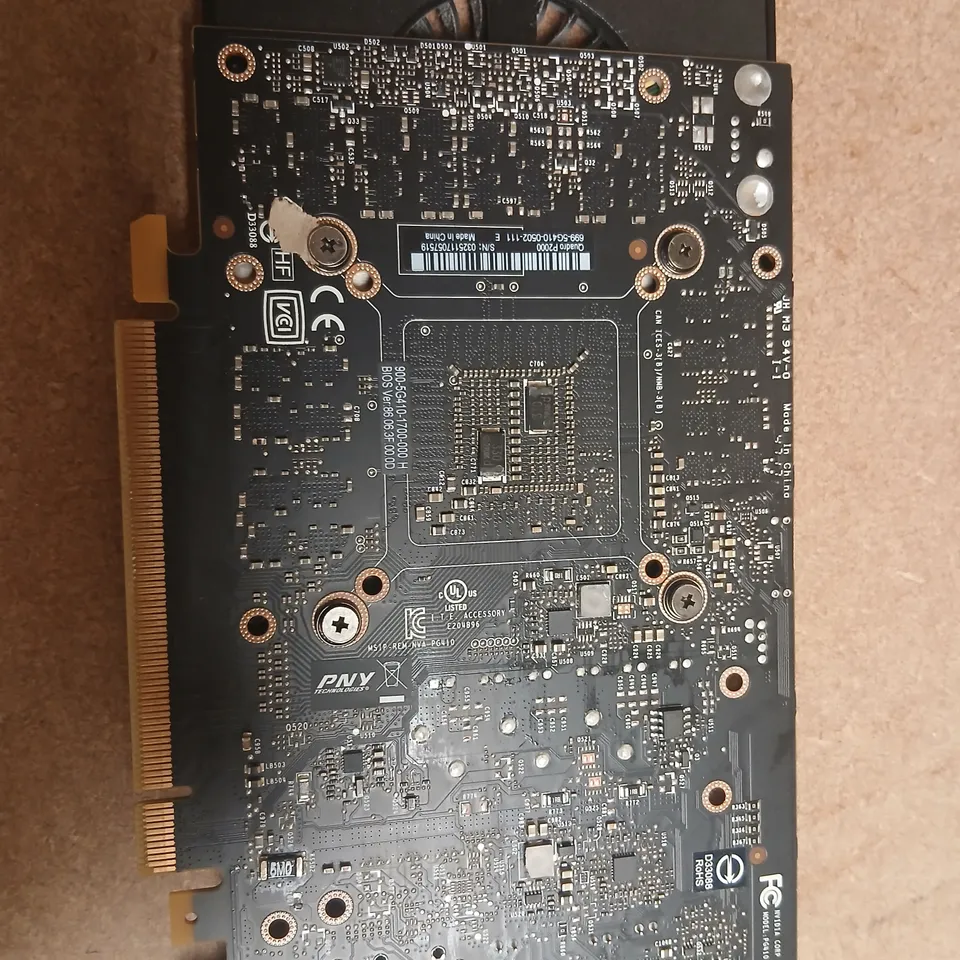NVIDIA QUADRO GRAPHICS CARD – PCIE, PNY (USED)