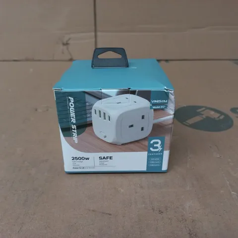 VINISEM Z13 POWER STRIP 2500W FAST CHARGE BOXED