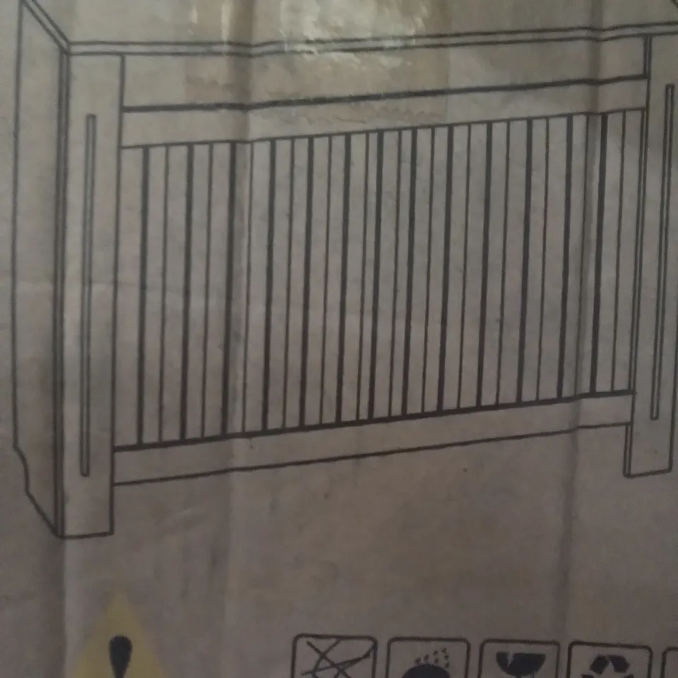 BOXED LASSIC ARLINGTON RADIATOR COVERSIZE (MEDIUM) COLOUR (GREY & OAK) 