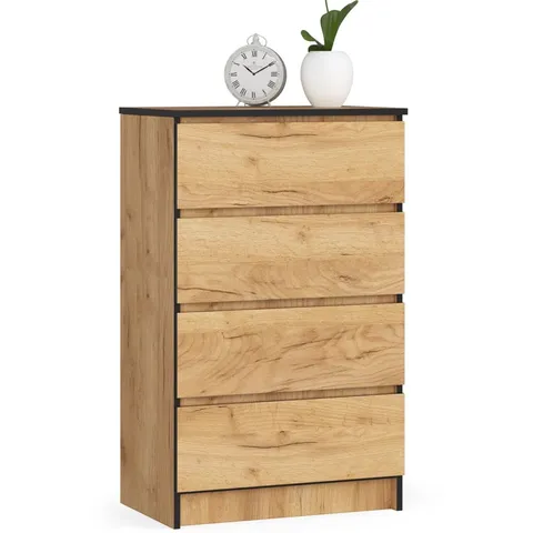 BOXED BONIFACE PARTICLE BOARD RECTANGLE STORAGE UNIT ACCENT CHEST (3 BOXES)
