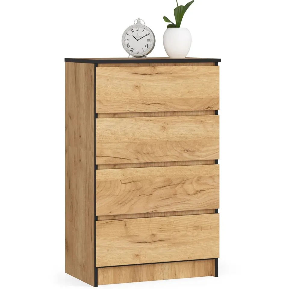 BOXED BONIFACE PARTICLE BOARD RECTANGLE STORAGE UNIT ACCENT CHEST (3 BOXES)