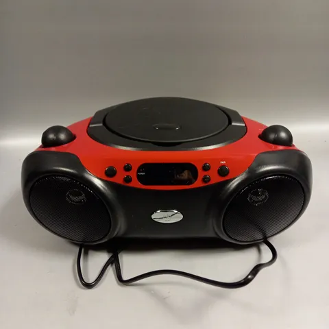 BOXED TECH BLUETOOTH CD BOOMBOX PLAYER
