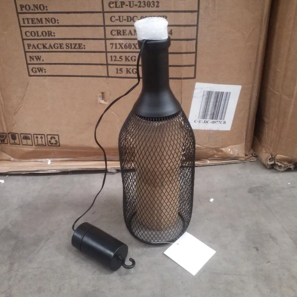 BOXED SOLAR OUTDOOR / INDOOR BOTTLE SHAPED HANGING LAMP
