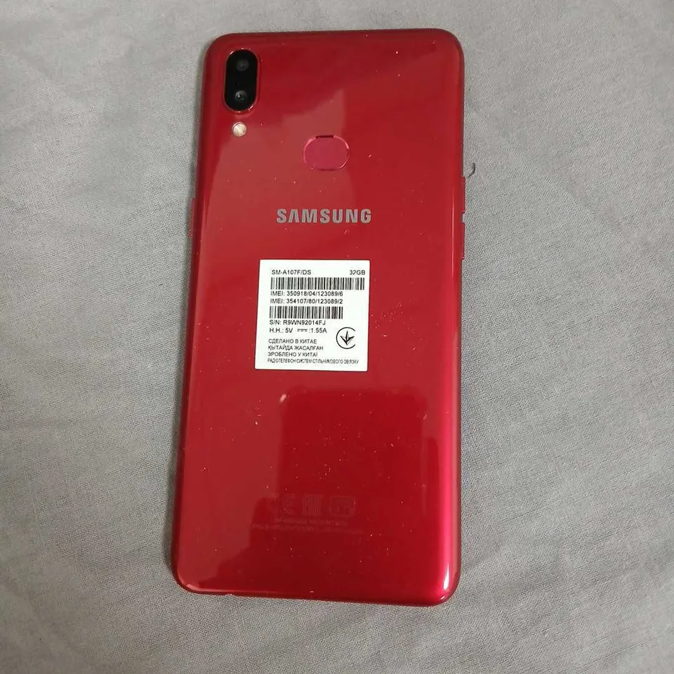 SAMSUNG GALAXY A10S SMARTPHONE – RED (SM-A107F/DS)