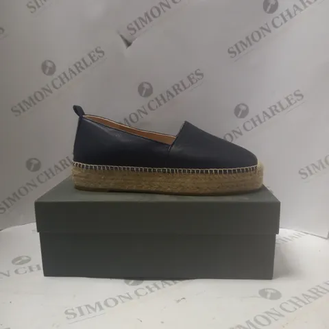 BOXED HOBBS ALICIA ESPADRILLE IN NAVY - SIZE 6