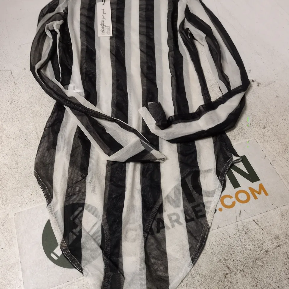 NOBODY'S CHILD STRIPED DRESS – BLACK & WHITE