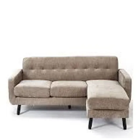 BOXED OSLO REVERSIBLE FABRIC CHAISE SOFA - NATURAL (1 BOX)