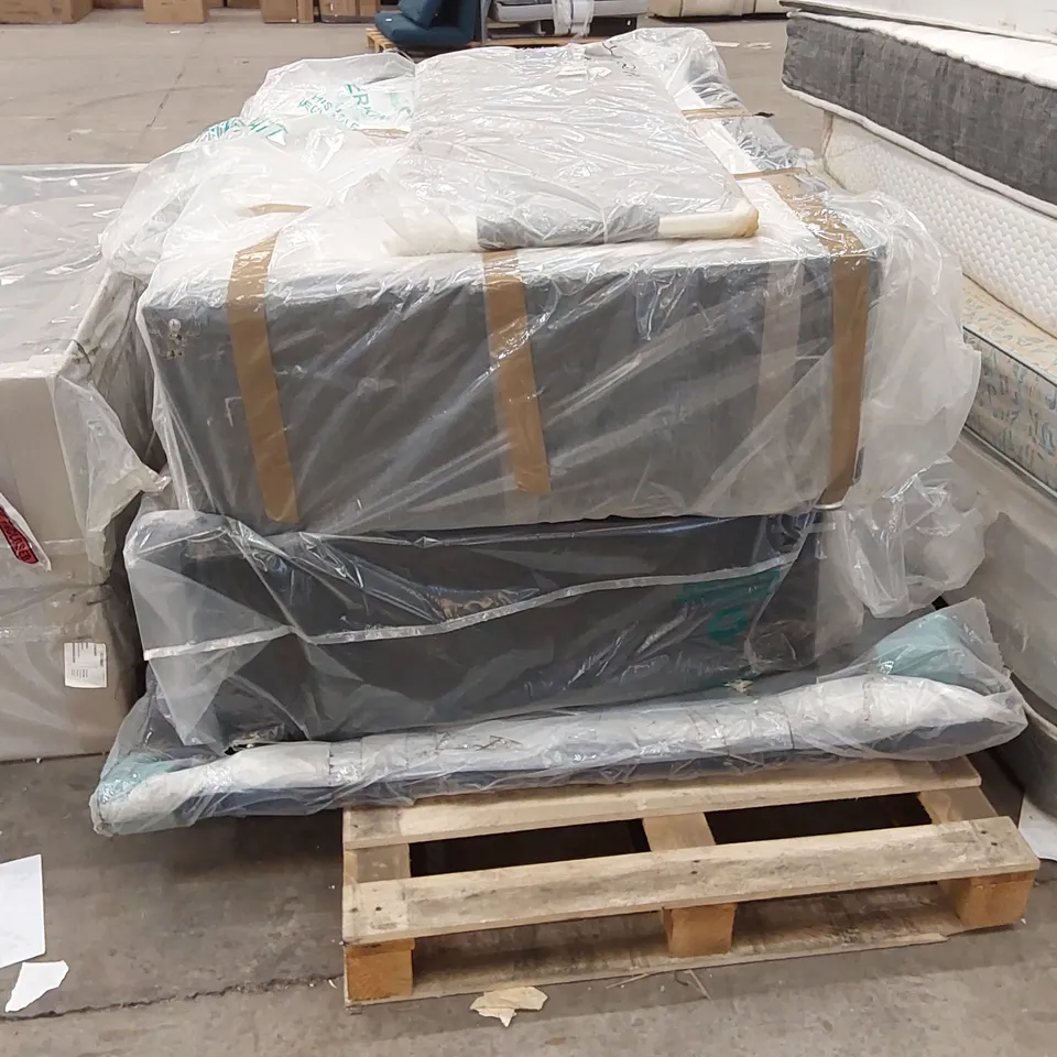 PALLET OF ASSORTED DIVAN BASE PARTS AND HEADBOARDS