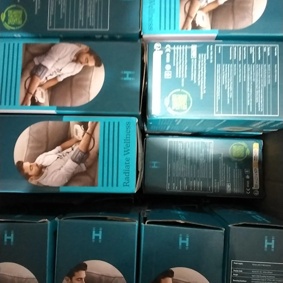 BOX OF APPROXIMATELY 35 HOMEDCS AUTOMATIC ARM BLOODY PRESSURE MONITOR 