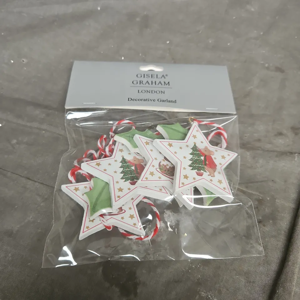 APPROXIMATELY 10 BOXES OF GISELA GRAHAM DECORATIVE GARLANDS - 6 PACKS PER BOX 