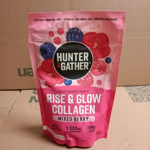 HUNTER & GATHER RISE & GLOW COLLAGEN – MIXED BERRY, DAILY BEAUTY TONIC (5,000 MG PER SERVE) 300G