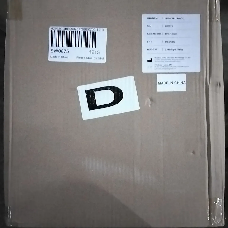 BOXED INFLATABLE MODEL SW0875