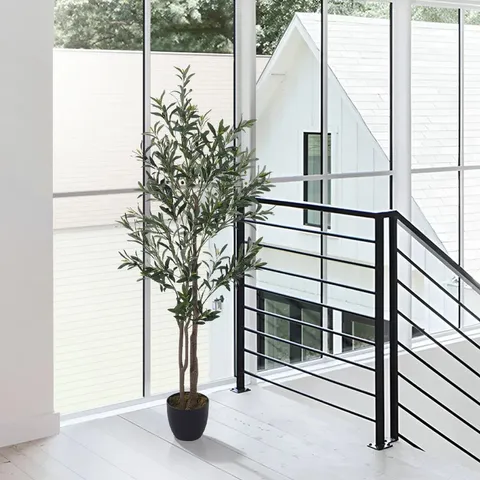 BOXED 165CM FAUX OLIVE TREE TREE IN FREESTANDING