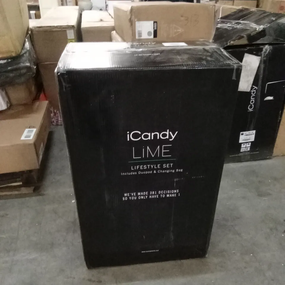 BOXED ICANDY LIME LIFESTYLE STROLLER - CHARCOAL 