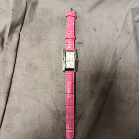 LADIES STOCKWELL WATCH – TEXTURED DIAL WITH SUB DIAL MINUTE HAND – LEATHER STRAP