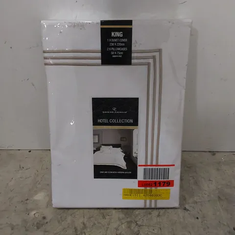 BAGGED AMBERWOOD DUVET COVER SET // SIZE: KING