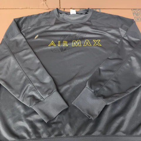 NIKE AIR MAX CREWNECK SWEATSHIRT – GREY - SIZE XXL