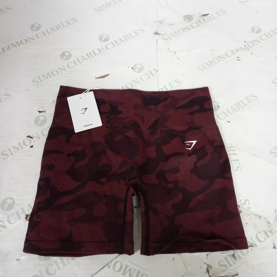 GYMSHARK ADAPT CAMO SEAMLESS SHORTS SIZE M