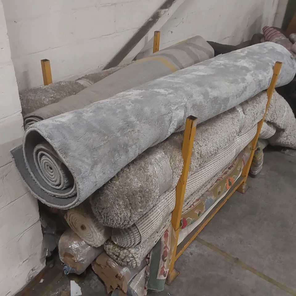 STILLAGE CONTAINING APPROXIMATELY  20x ASSORTED DESIGNER RUGS - STILLAGE NOT INCLUDED