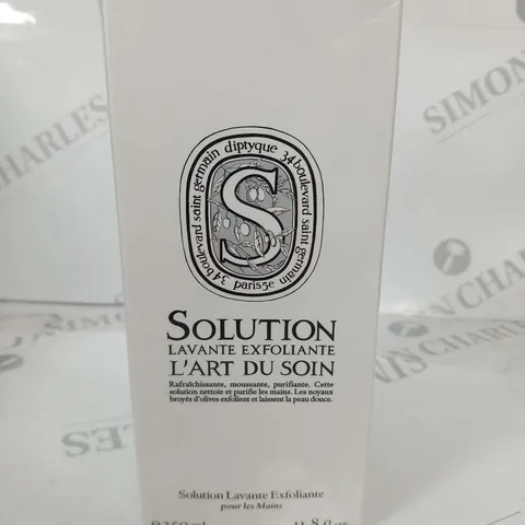 BOXED AND SEALED DIPTYQUE SOLUTION LAVANTE EXFOLIANTE L'ART DU SOIN POUR LES MAINS 350ML