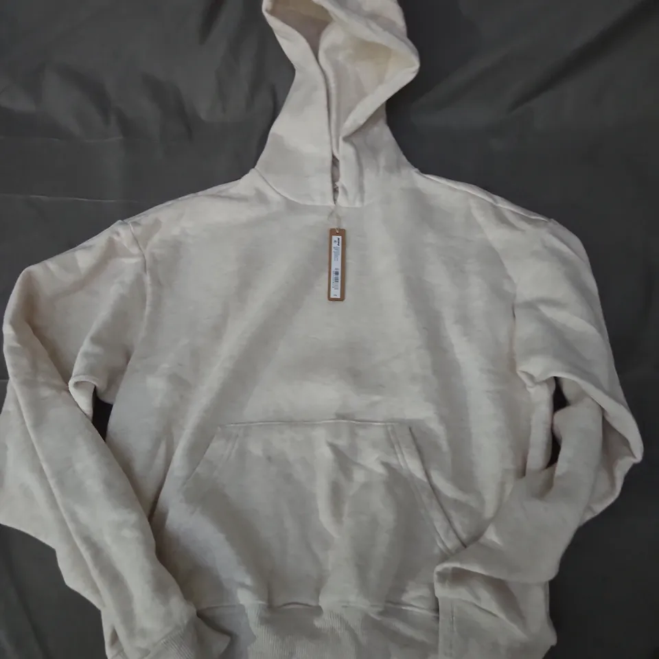 SKIMS COTTON FLEECE CLASSIC PULLOVER HOODIE – OATMEAL HEATHER, XS